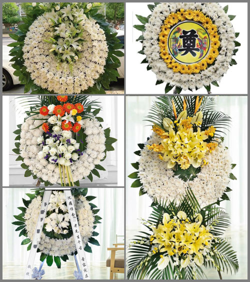 广东韶关市南雄市水口镇大部村花圈速递